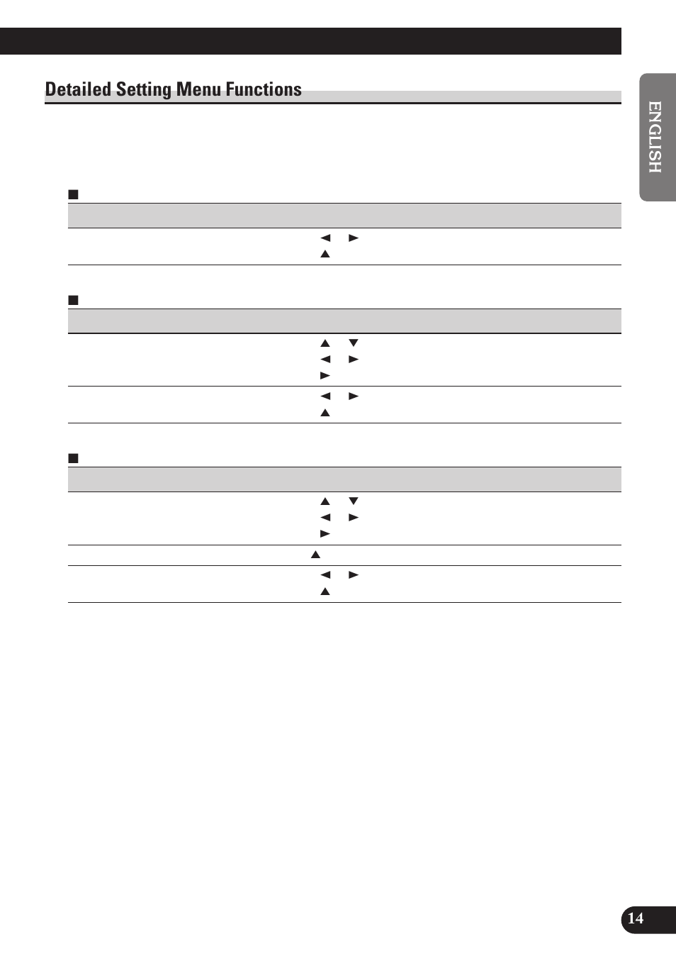 Detailed setting menu functions | Pioneer DEH-P4100R User Manual | Page 15 / 100