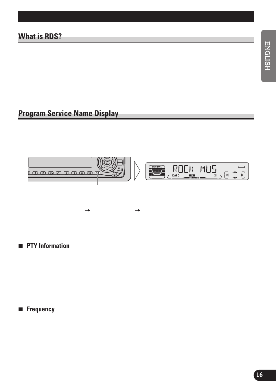 Using rds functions, What is rds, Program service name display | Pioneer DEH-P4100R User Manual | Page 17 / 100