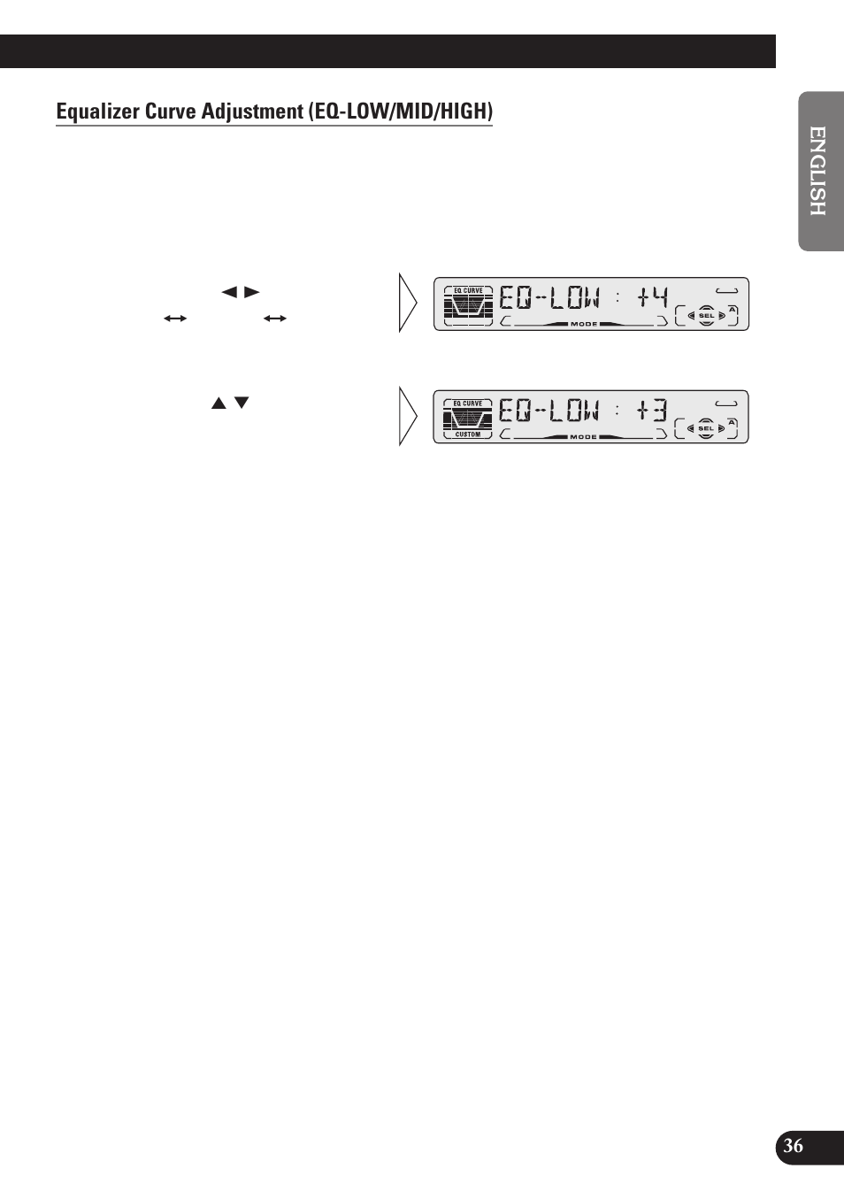 Equalizer curve adjustment (eq-low/mid/high) | Pioneer DEH-P4100R User Manual | Page 37 / 100