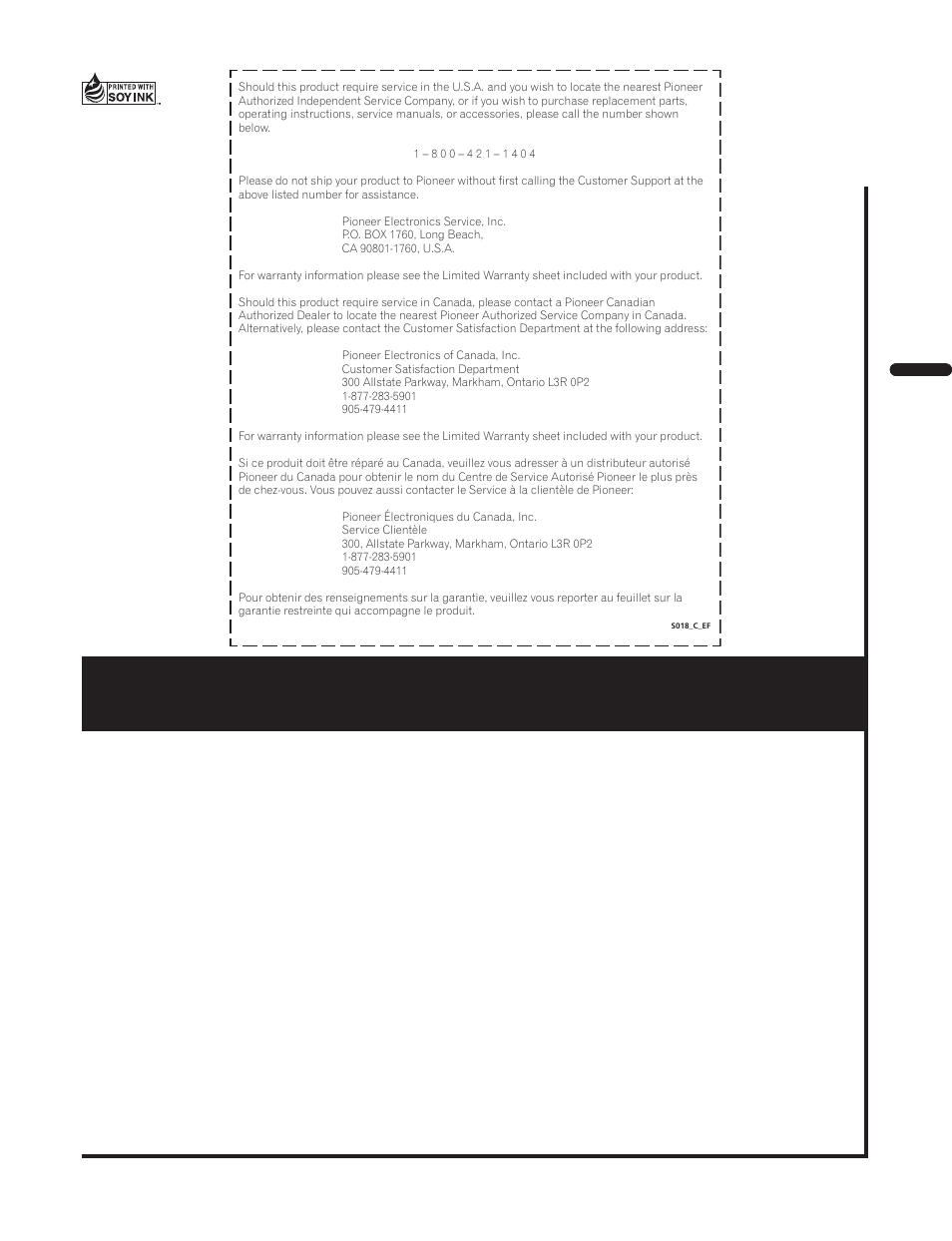 Canada) | Pioneer BONUSVIEW BDP-09FD User Manual | Page 74 / 74
