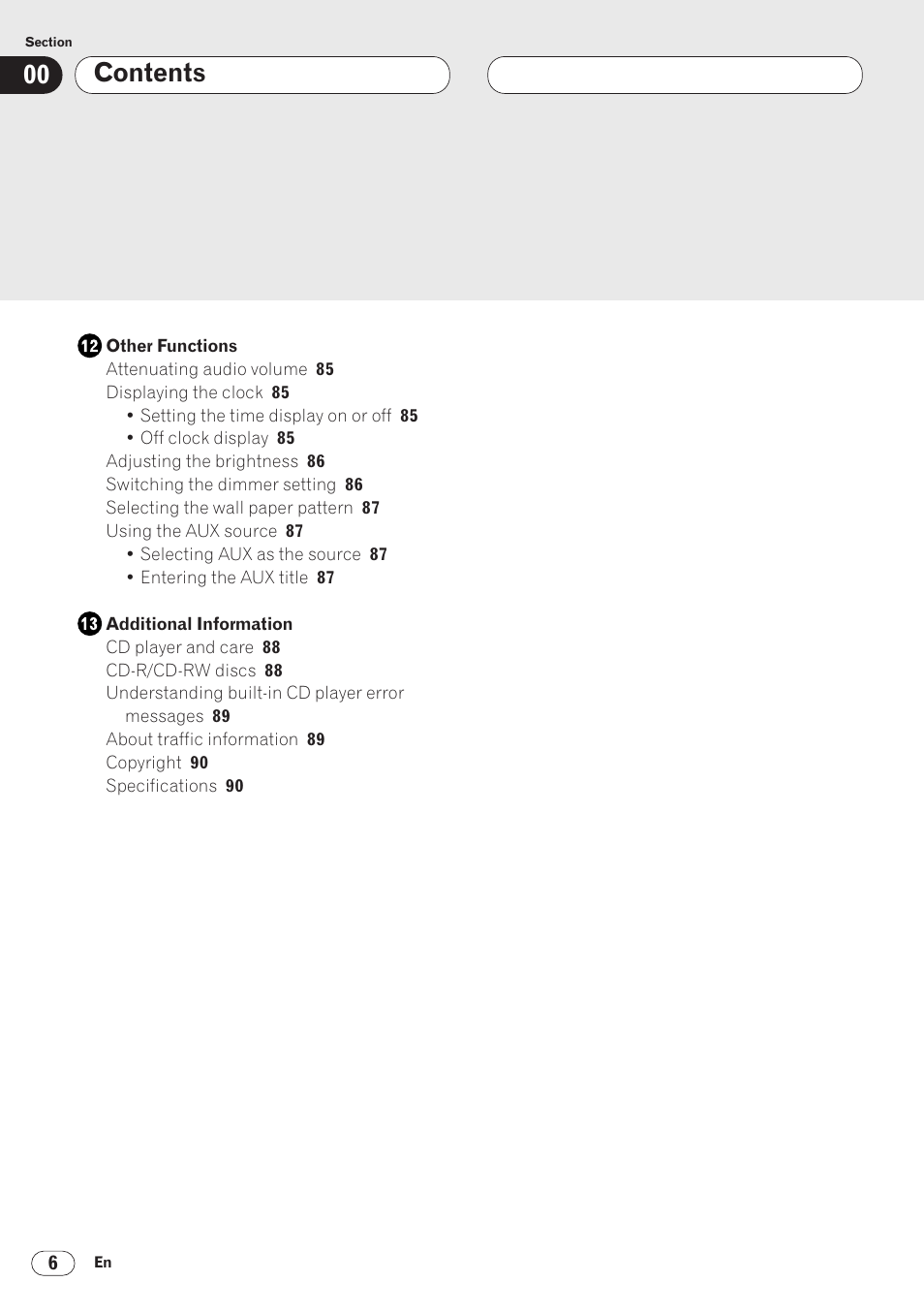 Pioneer ANH-P9R-BK User Manual | Page 6 / 92