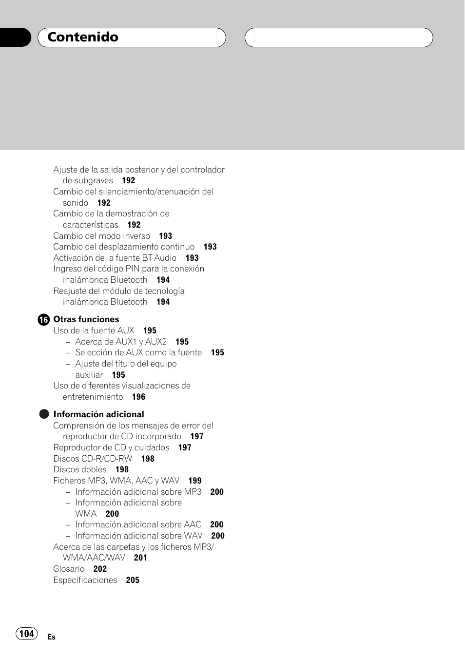 Pioneer DEH-P75BT User Manual | Page 104 / 207