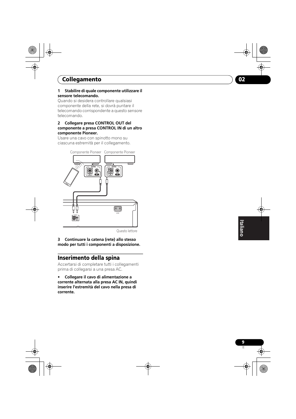 Inserimento della spina, Collegamento 02 | Pioneer PD-D9-J User Manual | Page 81 / 110