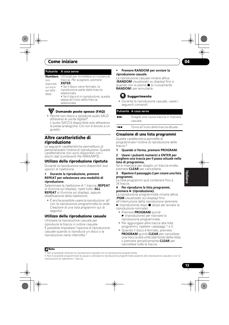 Altre caratteristiche di riproduzione, Come iniziare 04 | Pioneer PD-D9-J User Manual | Page 85 / 110