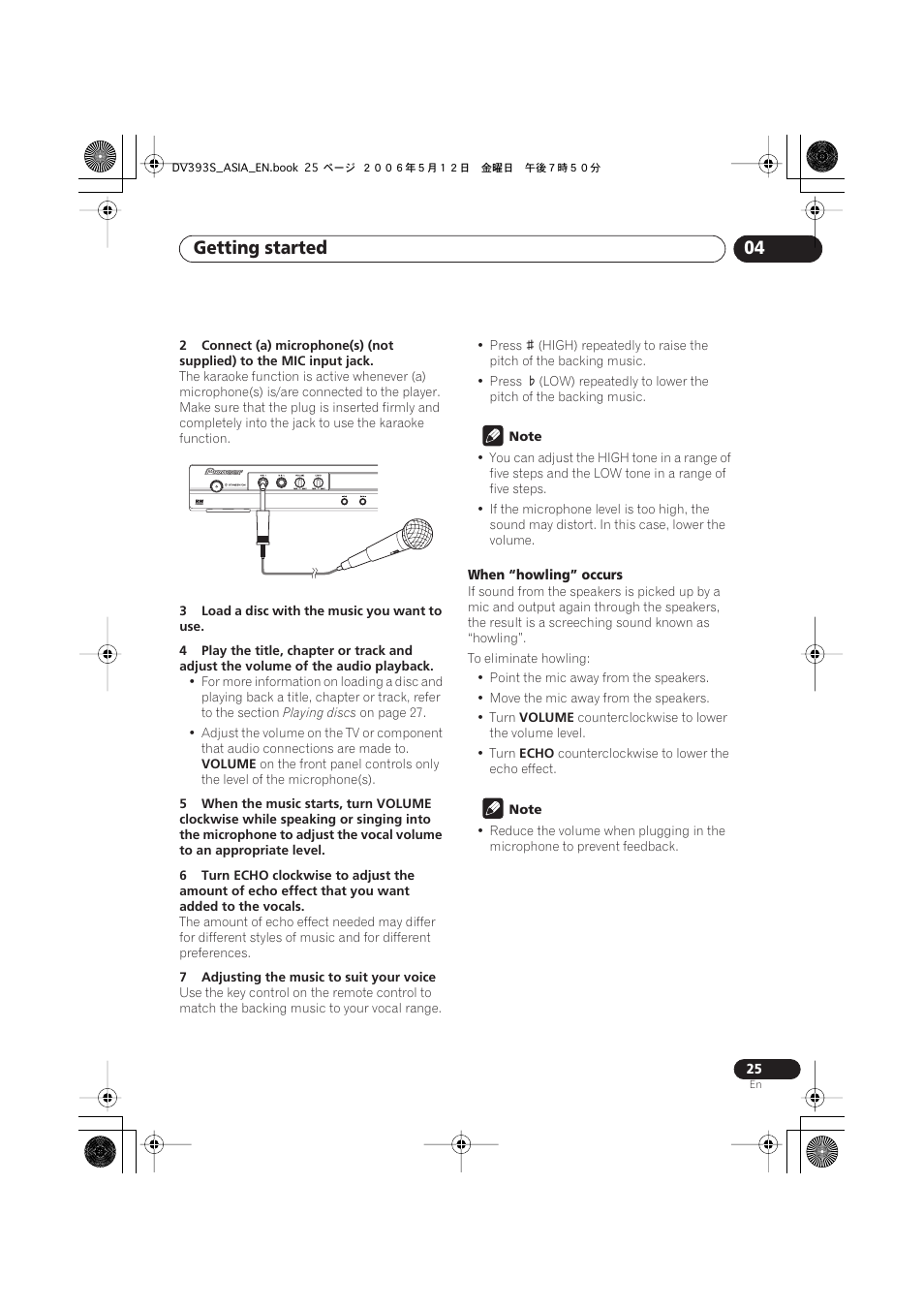 Getting started 04 | Pioneer DV-595K-S User Manual | Page 25 / 52