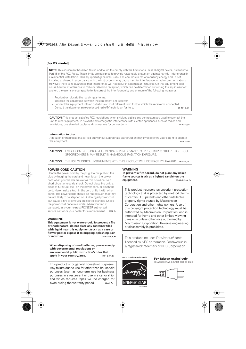 Pioneer DV-595K-S User Manual | Page 3 / 52