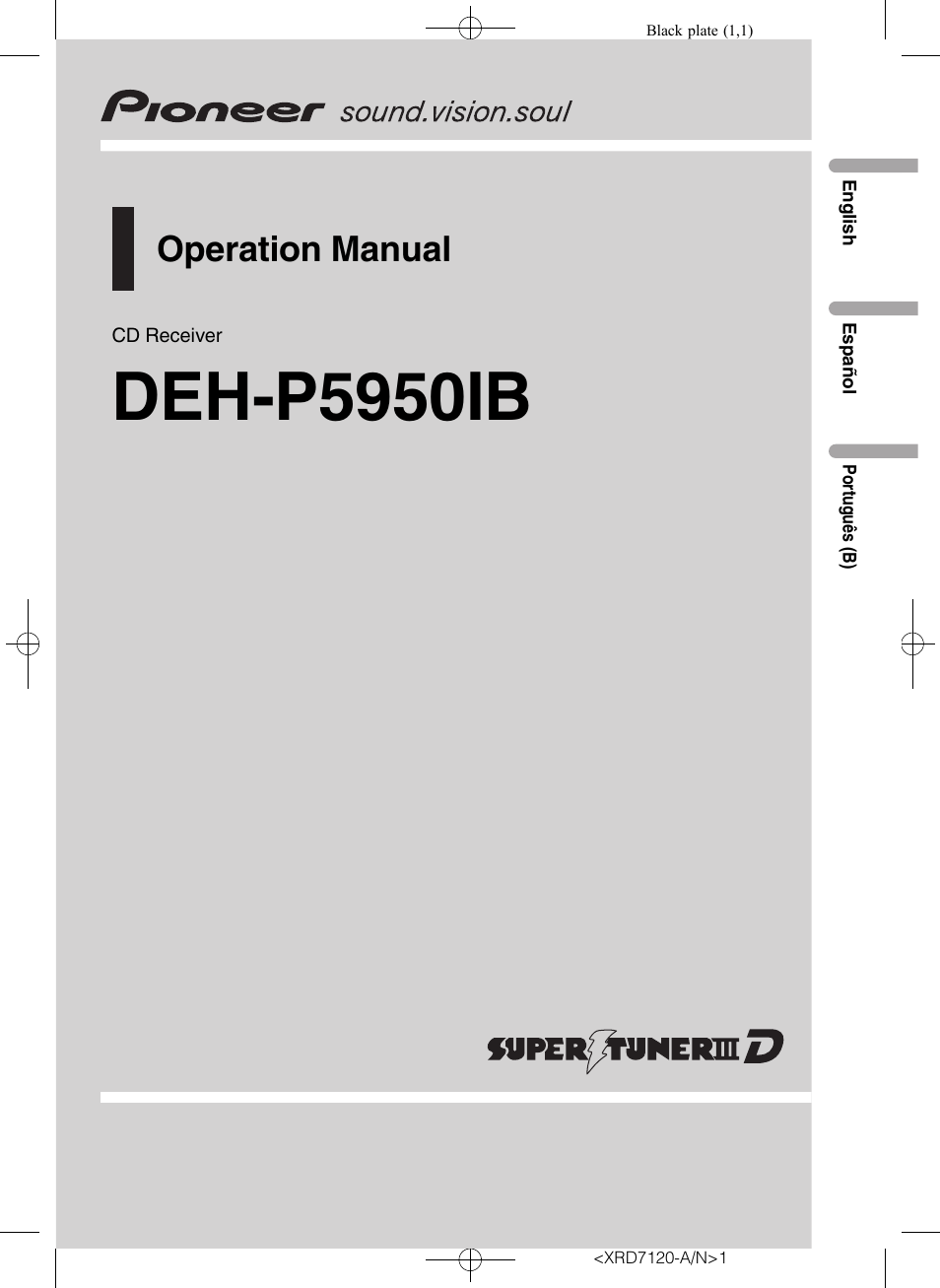 Pioneer Super Tuner IIID DEH-P5950IB User Manual | 112 pages