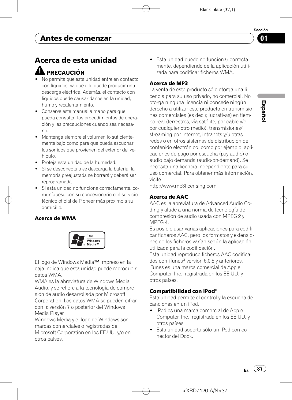 Antes de comenzar, Acerca de esta unidad | Pioneer Super Tuner IIID DEH-P5950IB User Manual | Page 37 / 112