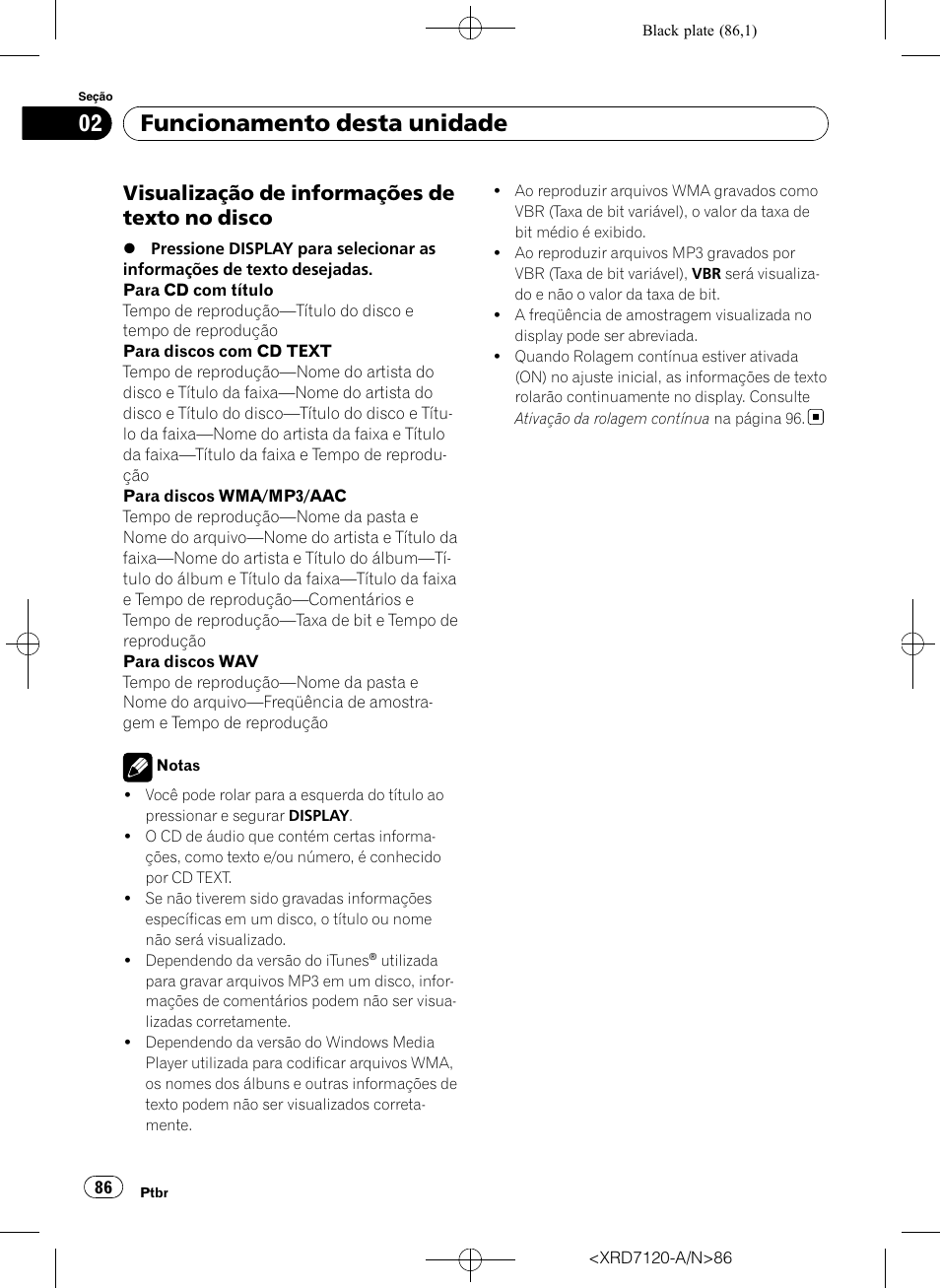 Visualização de informações de texto, No disco, Funcionamento desta unidade | Visualização de informações de texto no disco | Pioneer Super Tuner IIID DEH-P5950IB User Manual | Page 86 / 112