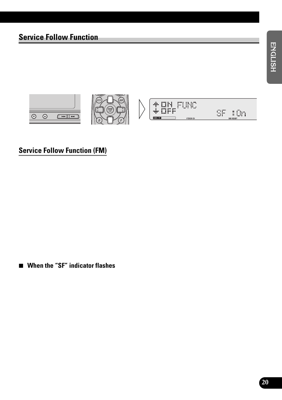 Service follow function, Service follow function (fm) | Pioneer GEX-P900DAB User Manual | Page 21 / 88