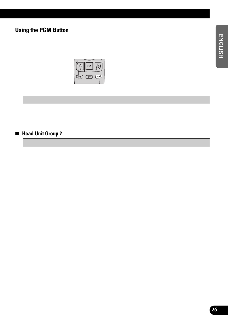Using the pgm button | Pioneer GEX-P900DAB User Manual | Page 27 / 88