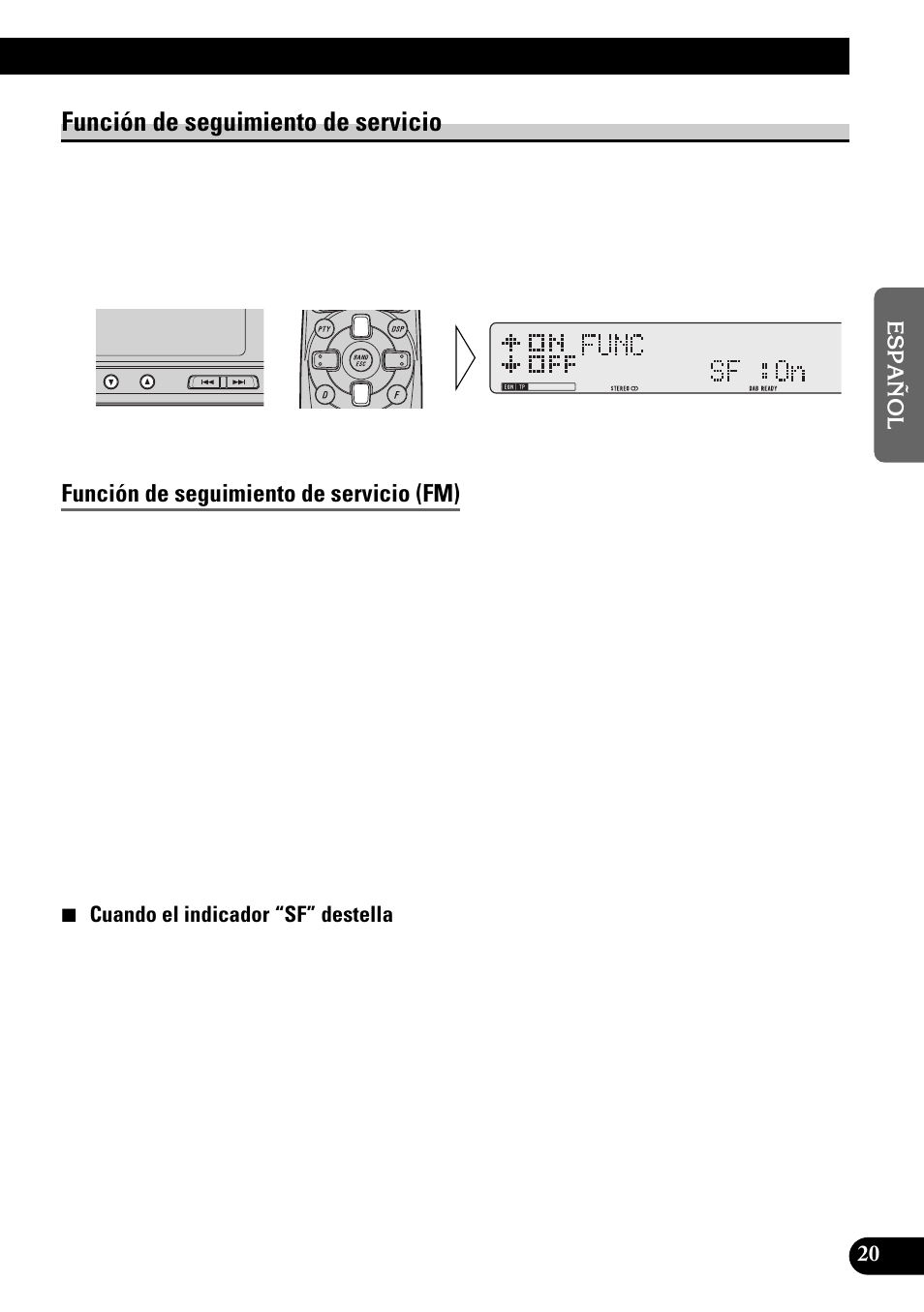 Función de seguimiento de servicio, Función de seguimiento de servicio (fm) | Pioneer GEX-P900DAB User Manual | Page 49 / 88