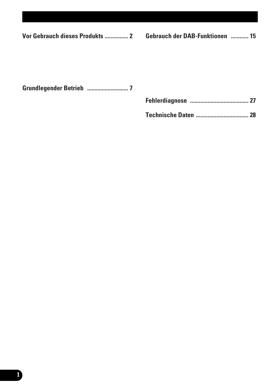 Inhalt | Pioneer GEX-P900DAB User Manual | Page 58 / 88