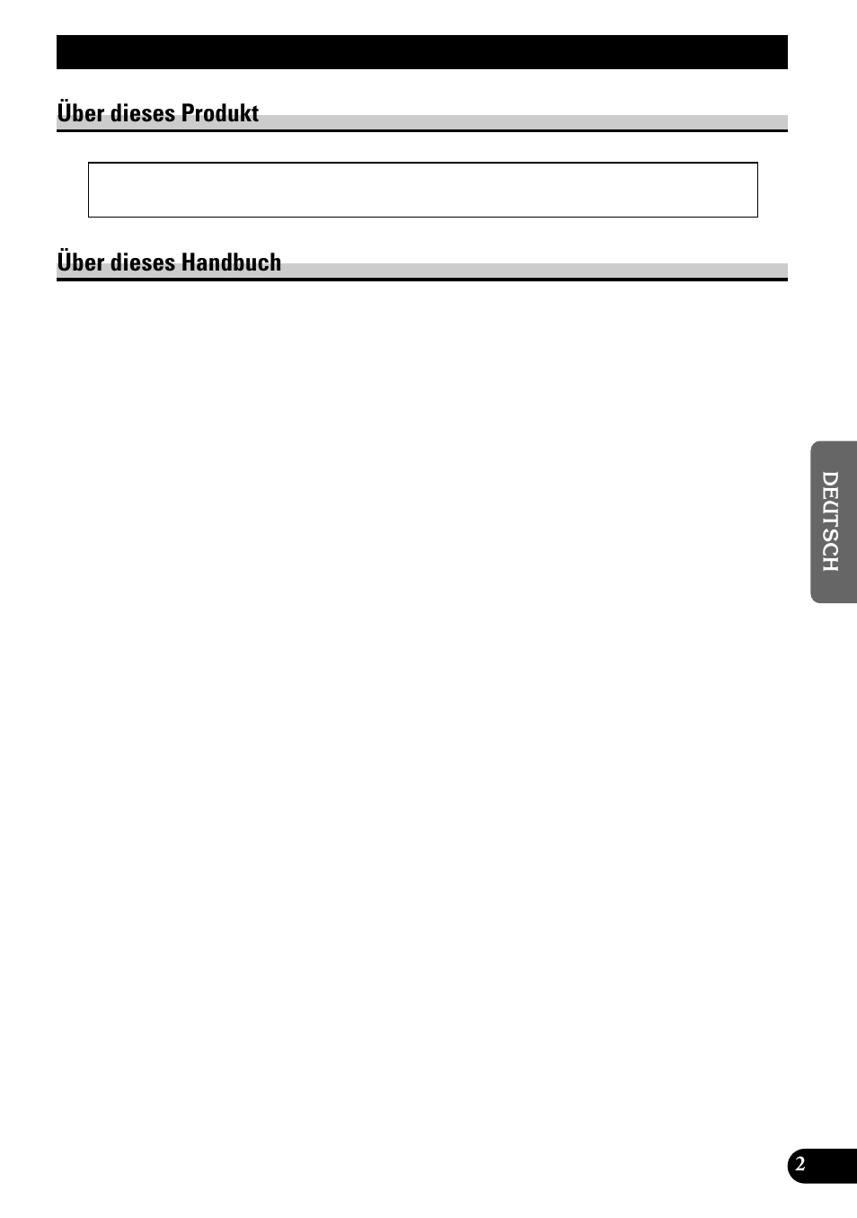 Vor gebrauch dieses produkts, Über dieses produkt, Über dieses handbuch | Über dieses produkt über dieses handbuch | Pioneer GEX-P900DAB User Manual | Page 59 / 88