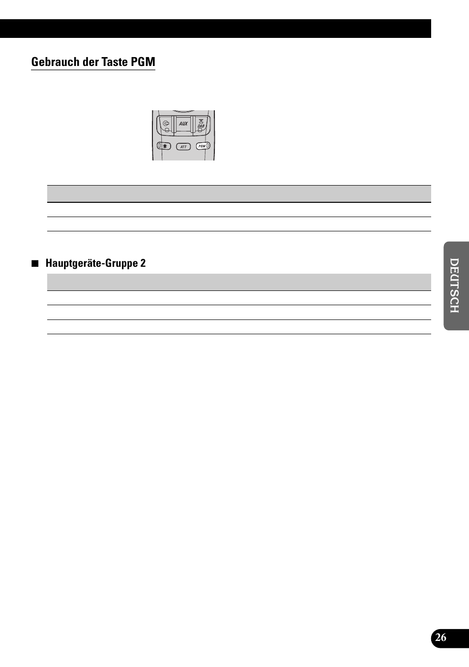 Gebrauch der taste pgm | Pioneer GEX-P900DAB User Manual | Page 83 / 88