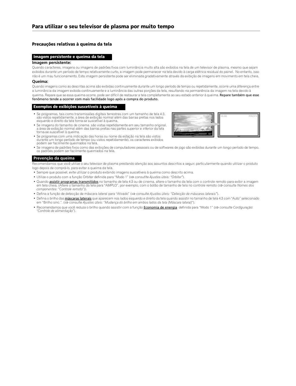Precauções relativas à queima da tela | Pioneer PDP-LX508G User Manual | Page 134 / 266