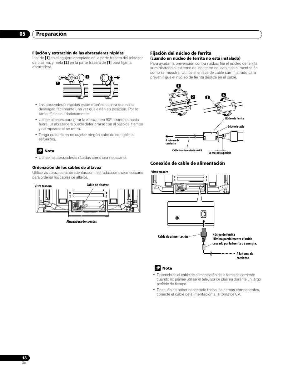 Preparación 05 | Pioneer PDP-LX508G User Manual | Page 84 / 266