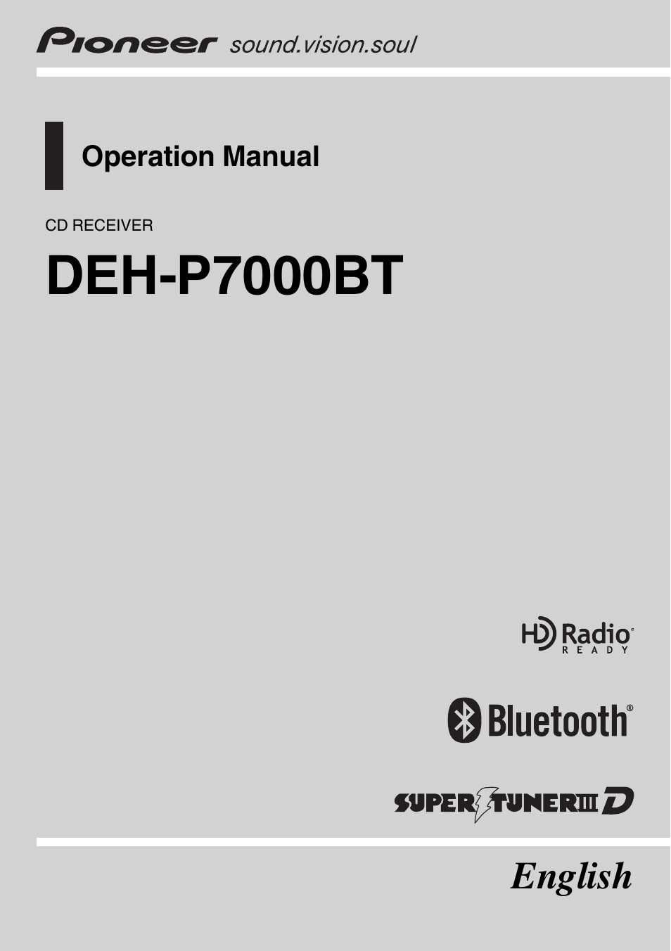 Pioneer DEH-P7000BT User Manual | 77 pages