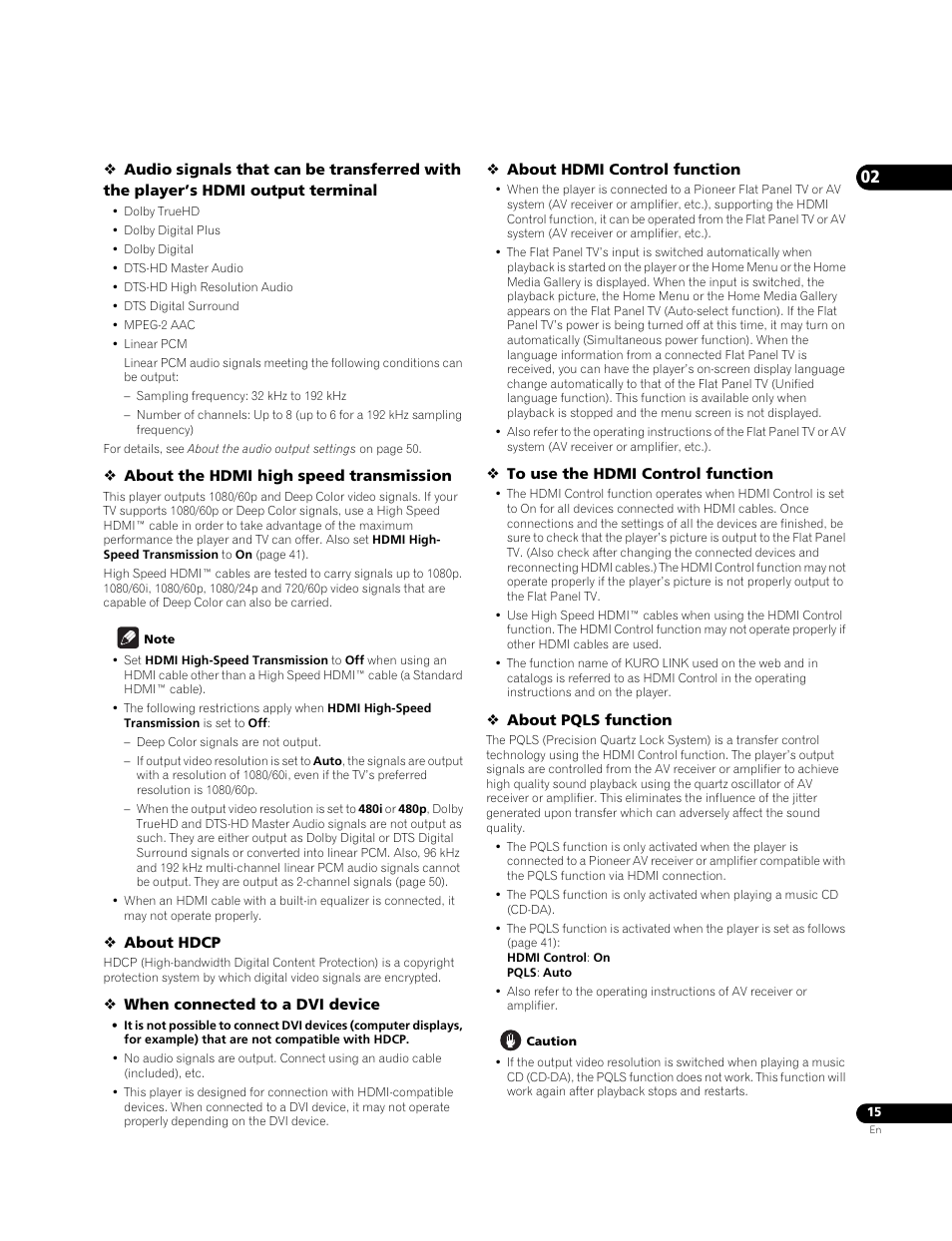 Pioneer Elite BDP-05FD User Manual | Page 15 / 72