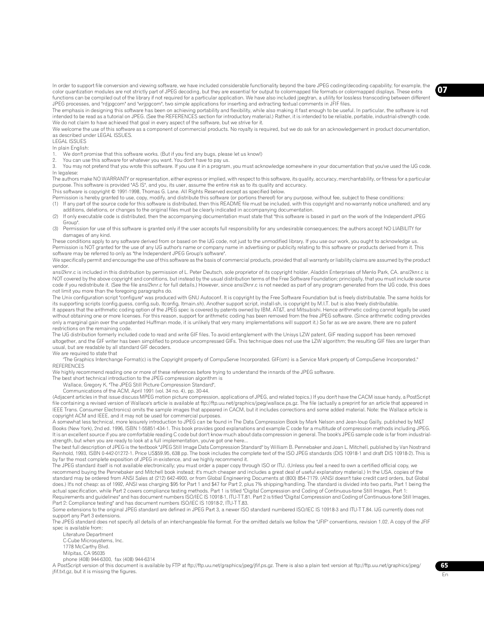 Pioneer Elite BDP-05FD User Manual | Page 65 / 72