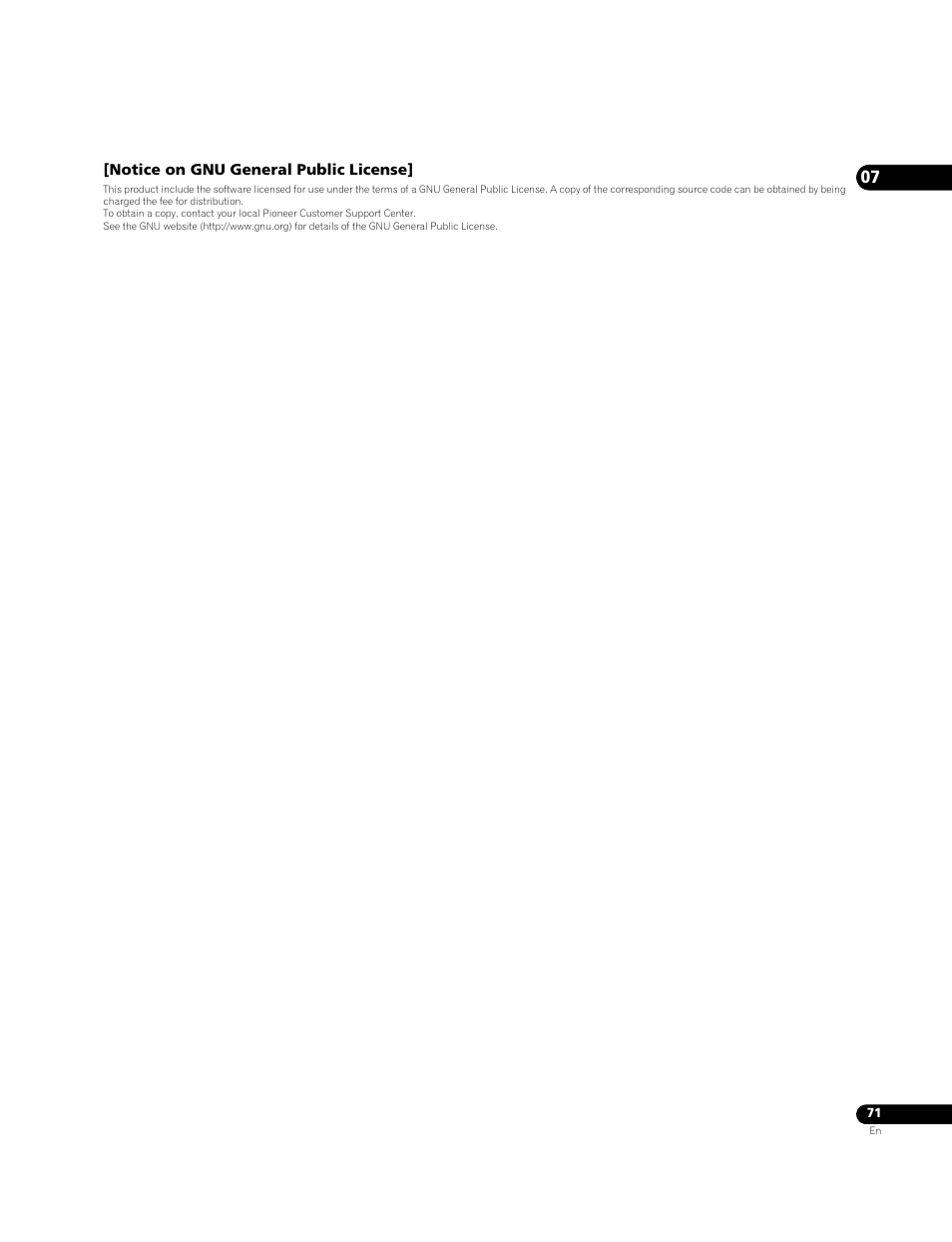 Pioneer Elite BDP-05FD User Manual | Page 71 / 72
