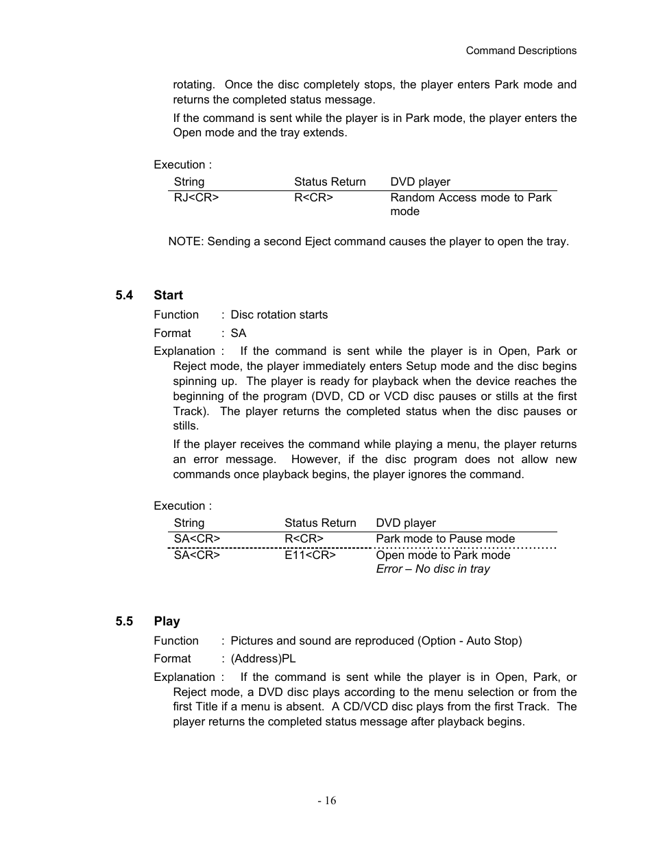 4start, 5play, 4 start 5.5 play | Pioneer Industrial DVD Player DVD-V7400 User Manual | Page 23 / 113