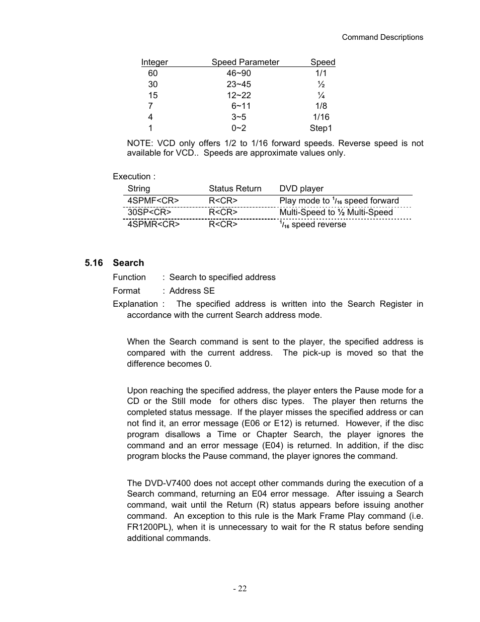 16search, 16 search | Pioneer Industrial DVD Player DVD-V7400 User Manual | Page 29 / 113