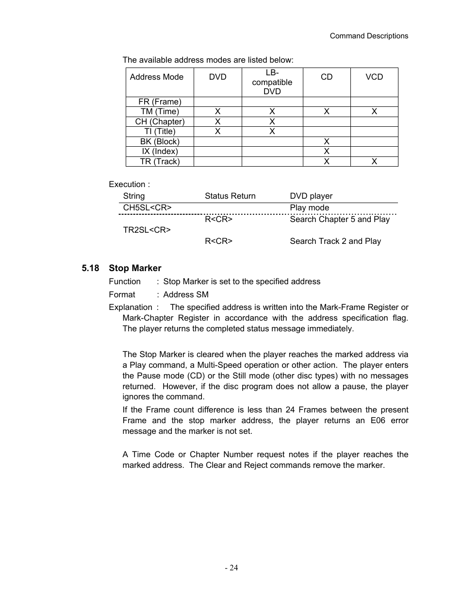 18stop marker, 18 stop, Marker | Pioneer Industrial DVD Player DVD-V7400 User Manual | Page 31 / 113