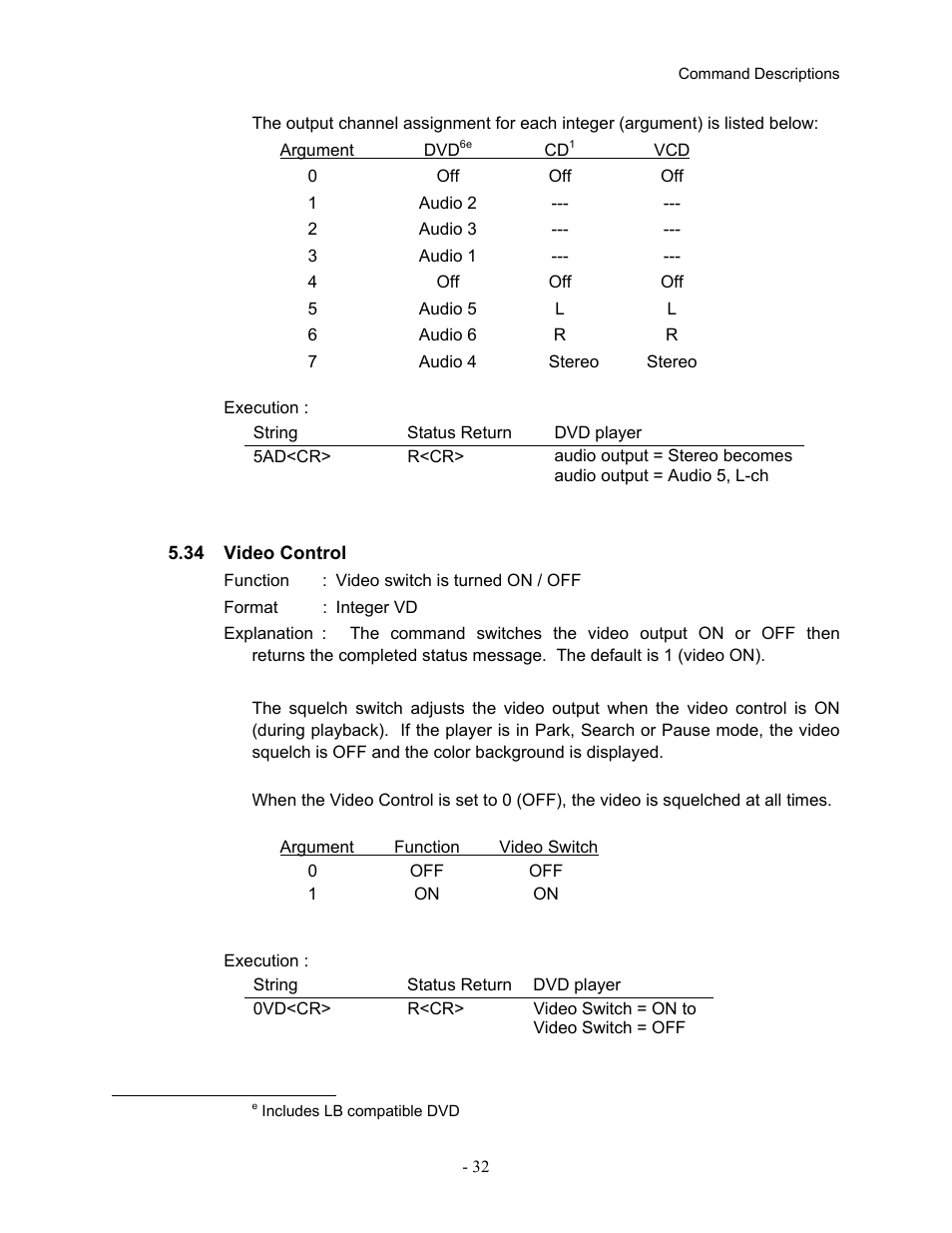 34video control, 34 video, Control | Pioneer Industrial DVD Player DVD-V7400 User Manual | Page 39 / 113
