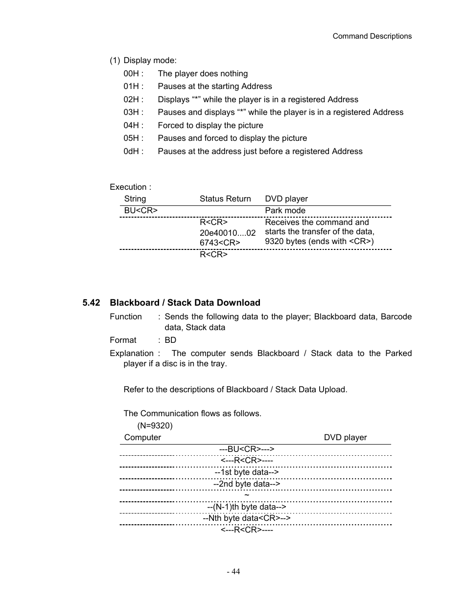 42blackboard / stack data download, 42 blackboard / stack data download | Pioneer Industrial DVD Player DVD-V7400 User Manual | Page 51 / 113
