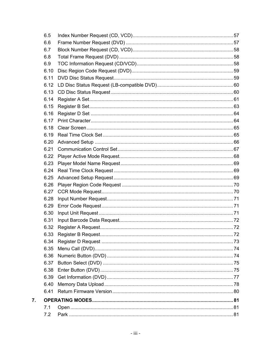 Pioneer Industrial DVD Player DVD-V7400 User Manual | Page 6 / 113