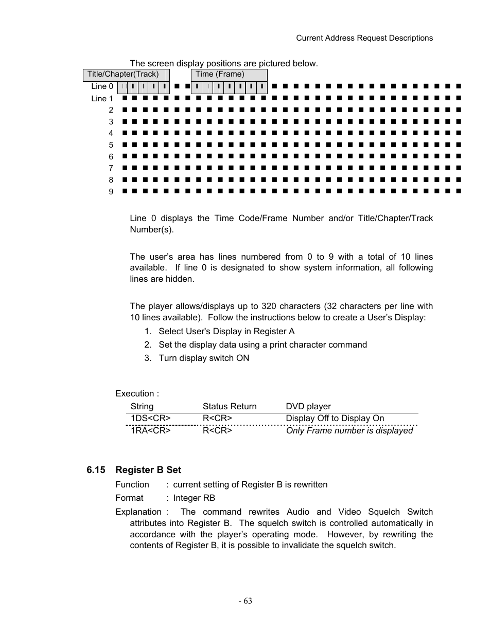 15register b set, 15 register b set | Pioneer Industrial DVD Player DVD-V7400 User Manual | Page 70 / 113