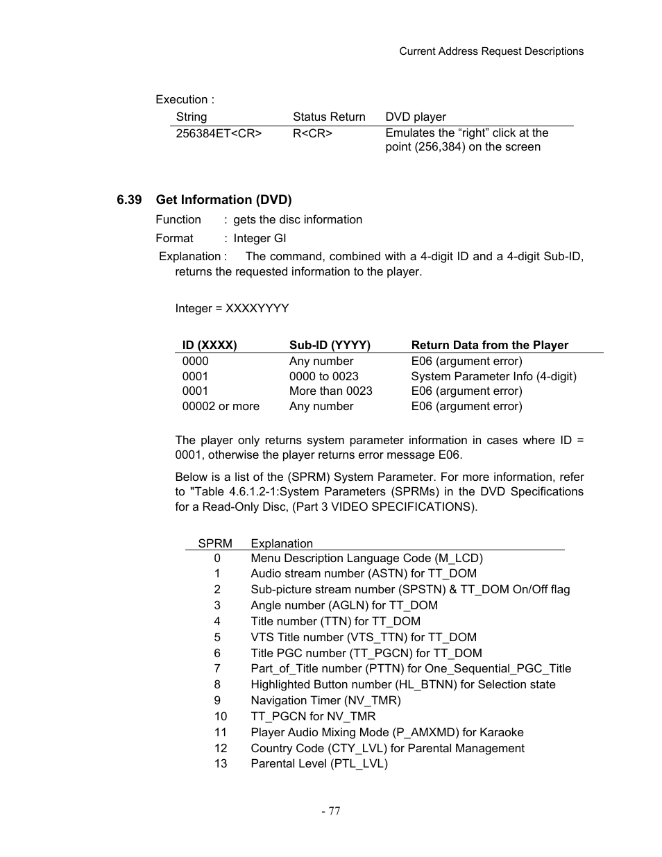 39get information (dvd), 39 get information (dvd) | Pioneer Industrial DVD Player DVD-V7400 User Manual | Page 84 / 113