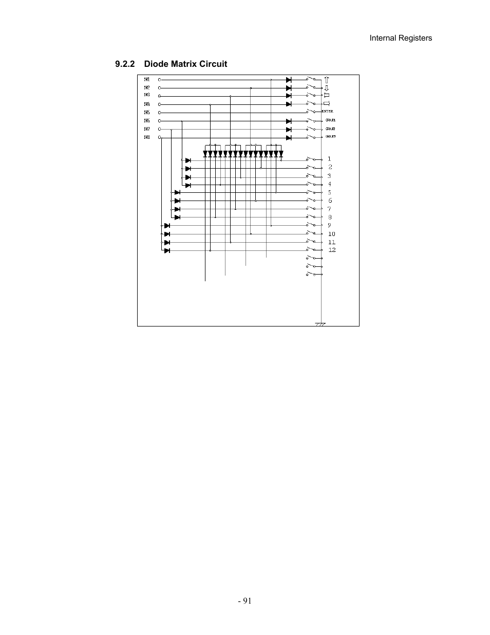 2diode matrix circuit, Diode matrix circuit | Pioneer Industrial DVD Player DVD-V7400 User Manual | Page 98 / 113