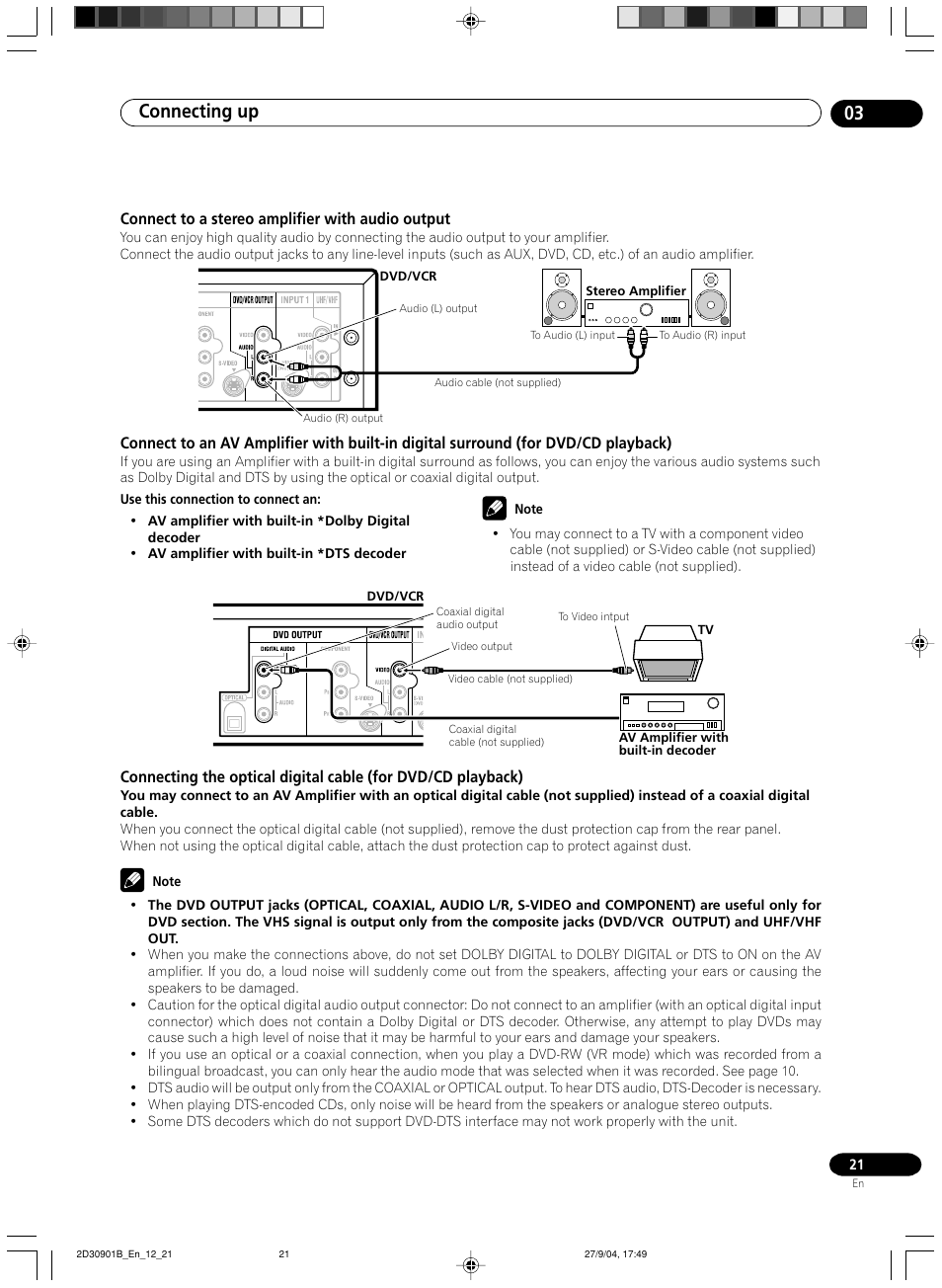 Connecting up 03 | Pioneer dvr-rt500 User Manual | Page 21 / 91