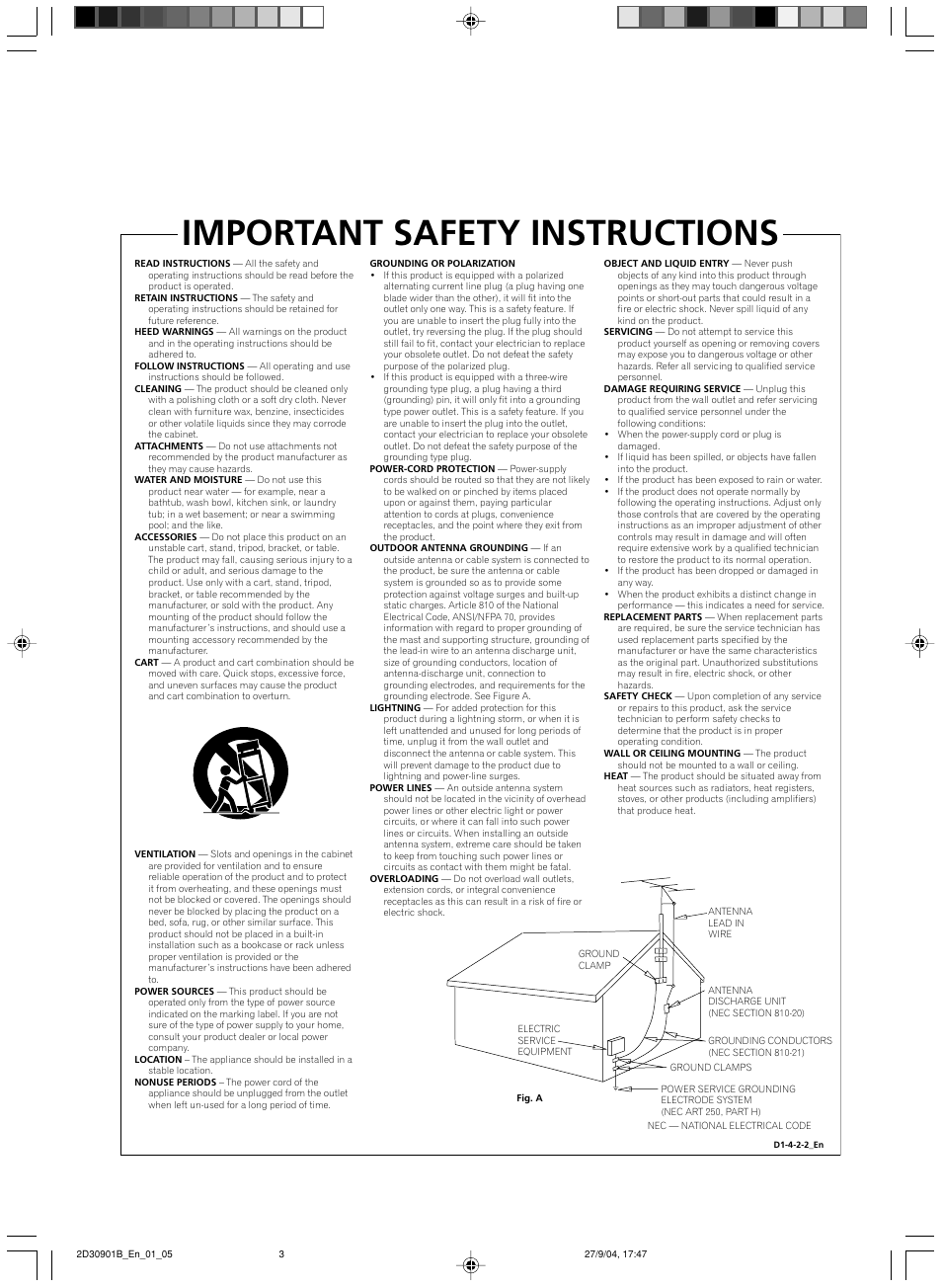 Important safety instructions | Pioneer dvr-rt500 User Manual | Page 3 / 91