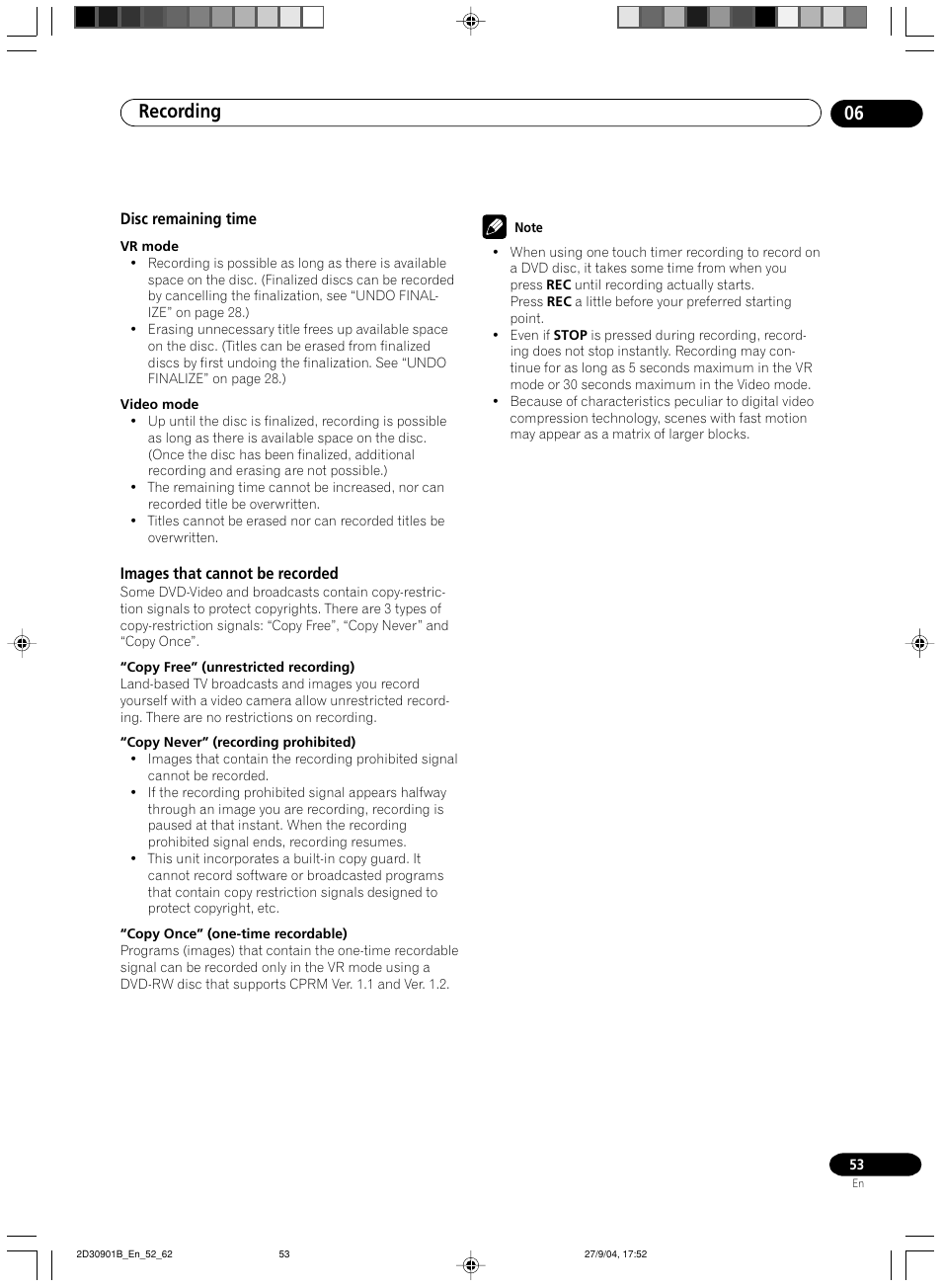Recording 06 | Pioneer dvr-rt500 User Manual | Page 53 / 91