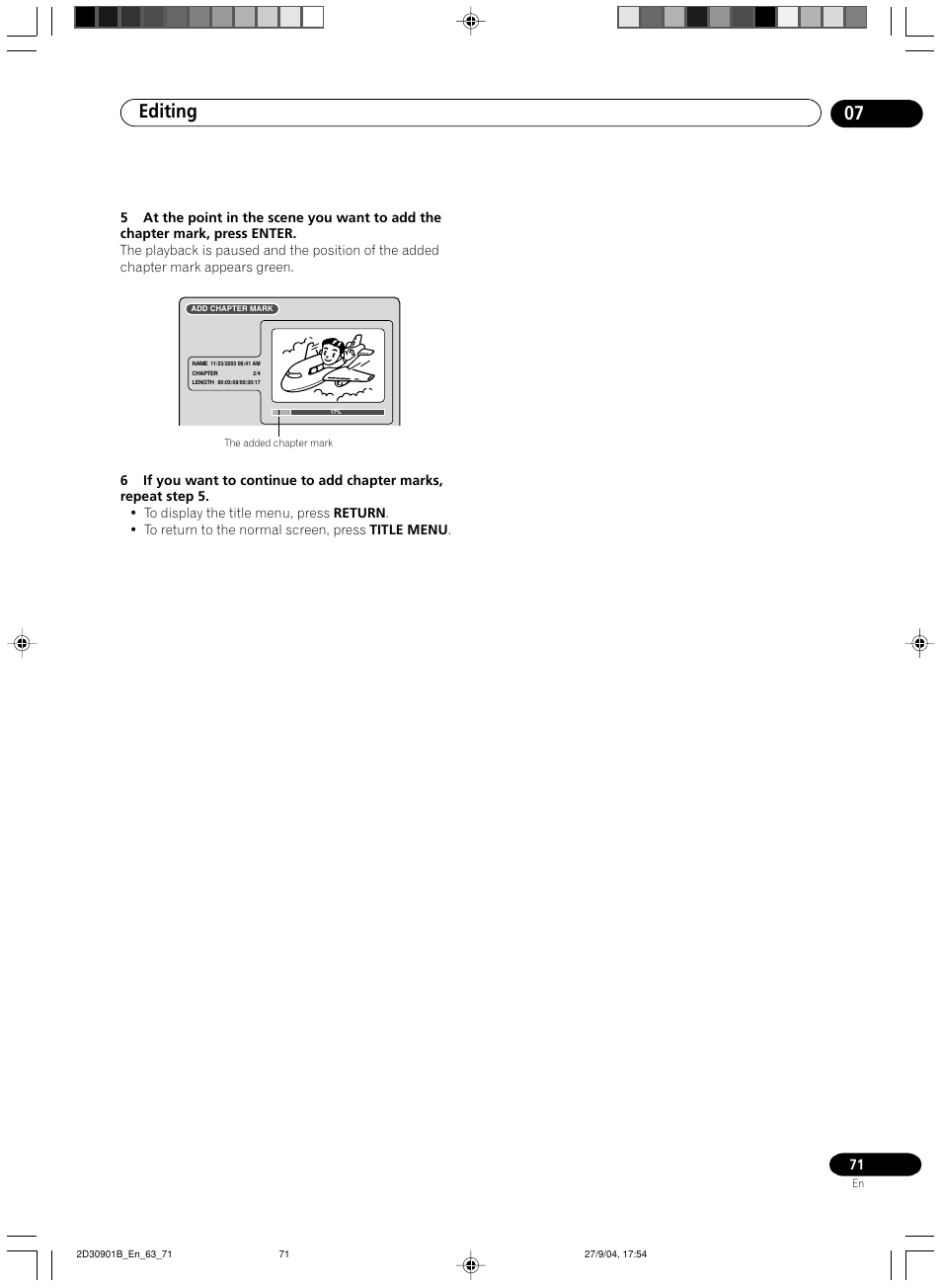 Editing 07 | Pioneer dvr-rt500 User Manual | Page 71 / 91