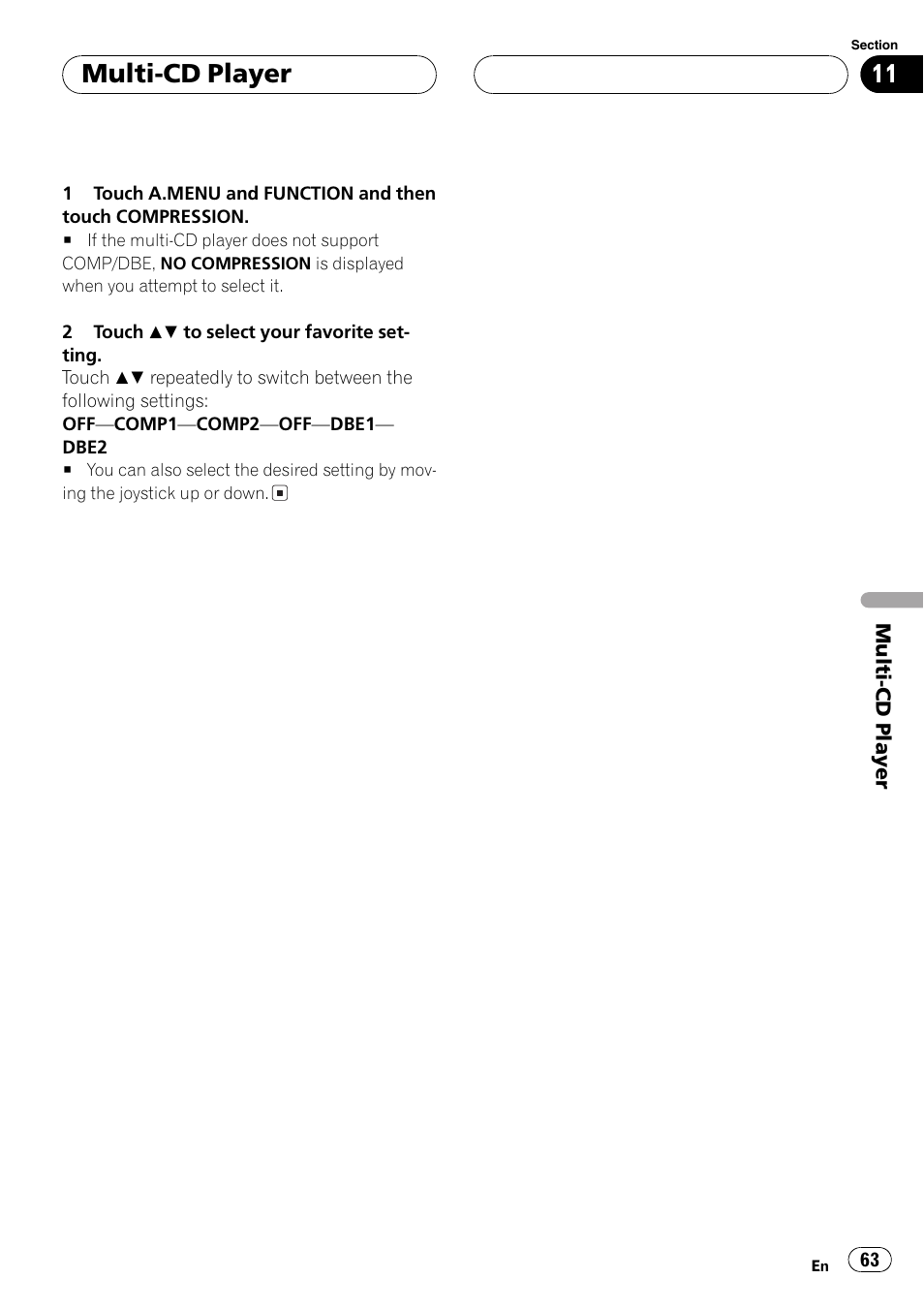 Multi-cd player | Pioneer AVH-P7600D User Manual | Page 63 / 112