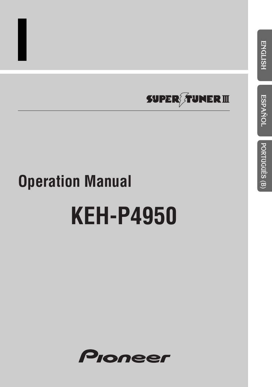 Pioneer KEH-P4950 User Manual | 80 pages