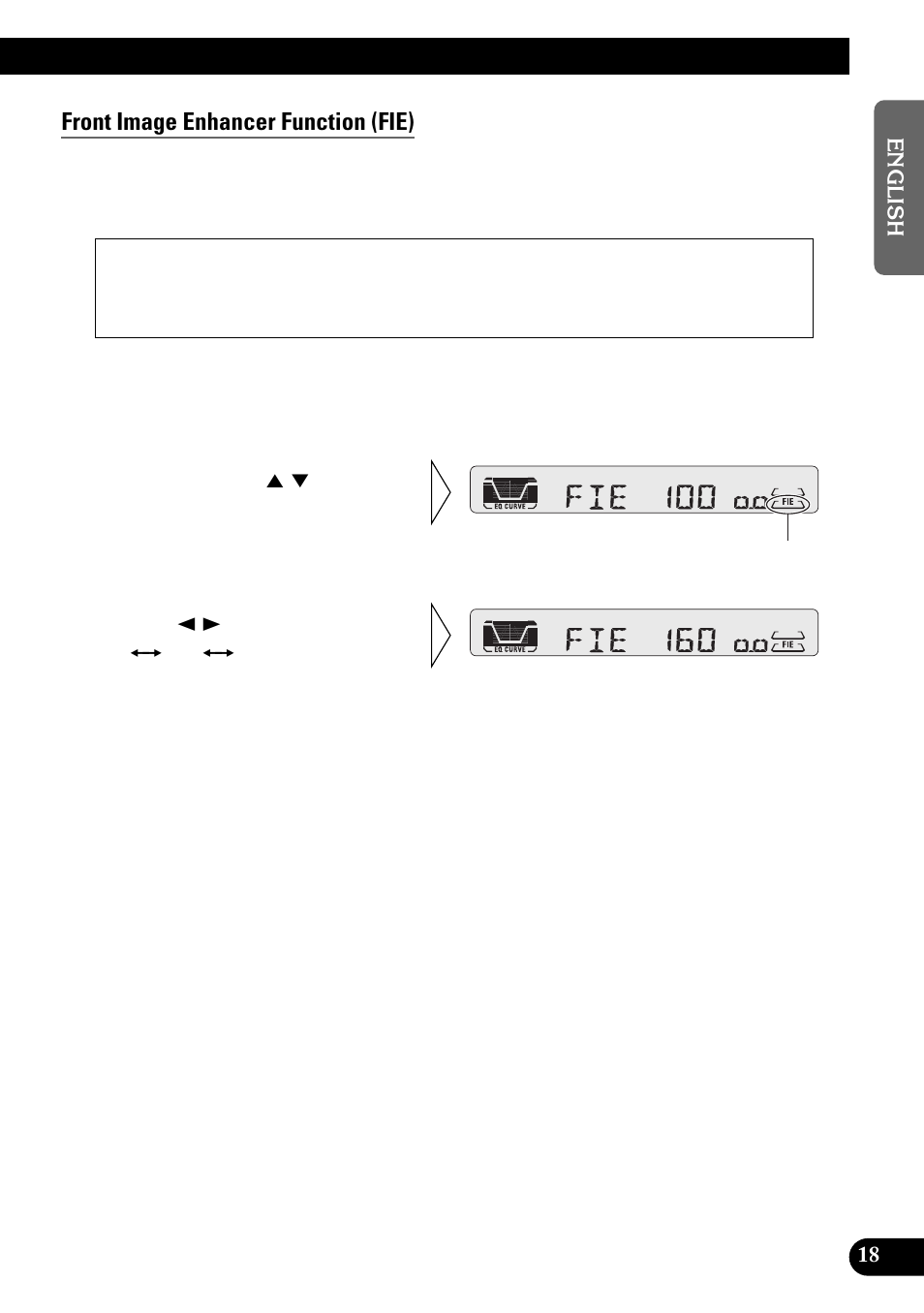 Front image enhancer function (fie) | Pioneer KEH-P4950 User Manual | Page 19 / 80