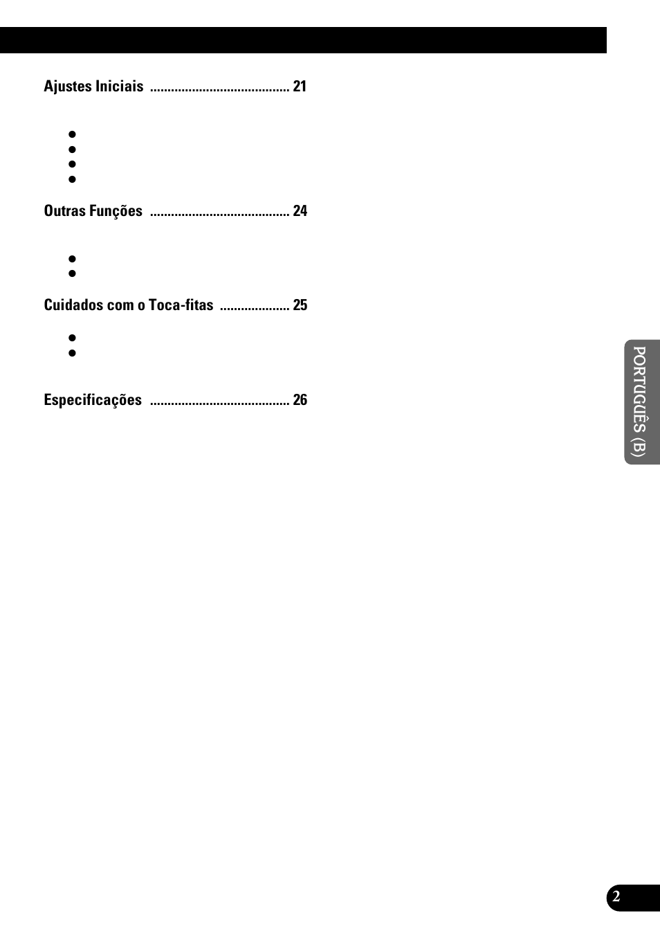 Ajustes iniciais, Outras funções, Cuidados com o toca-fitas | Pioneer KEH-P4950 User Manual | Page 55 / 80