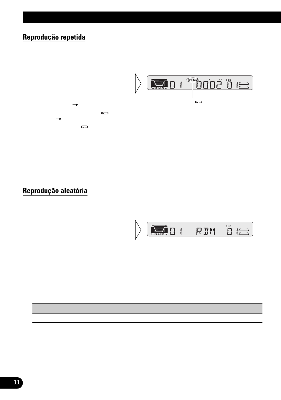 Utilização de multi-cd players, Reprodução repetida, Reprodução aleatória | Pioneer KEH-P4950 User Manual | Page 64 / 80