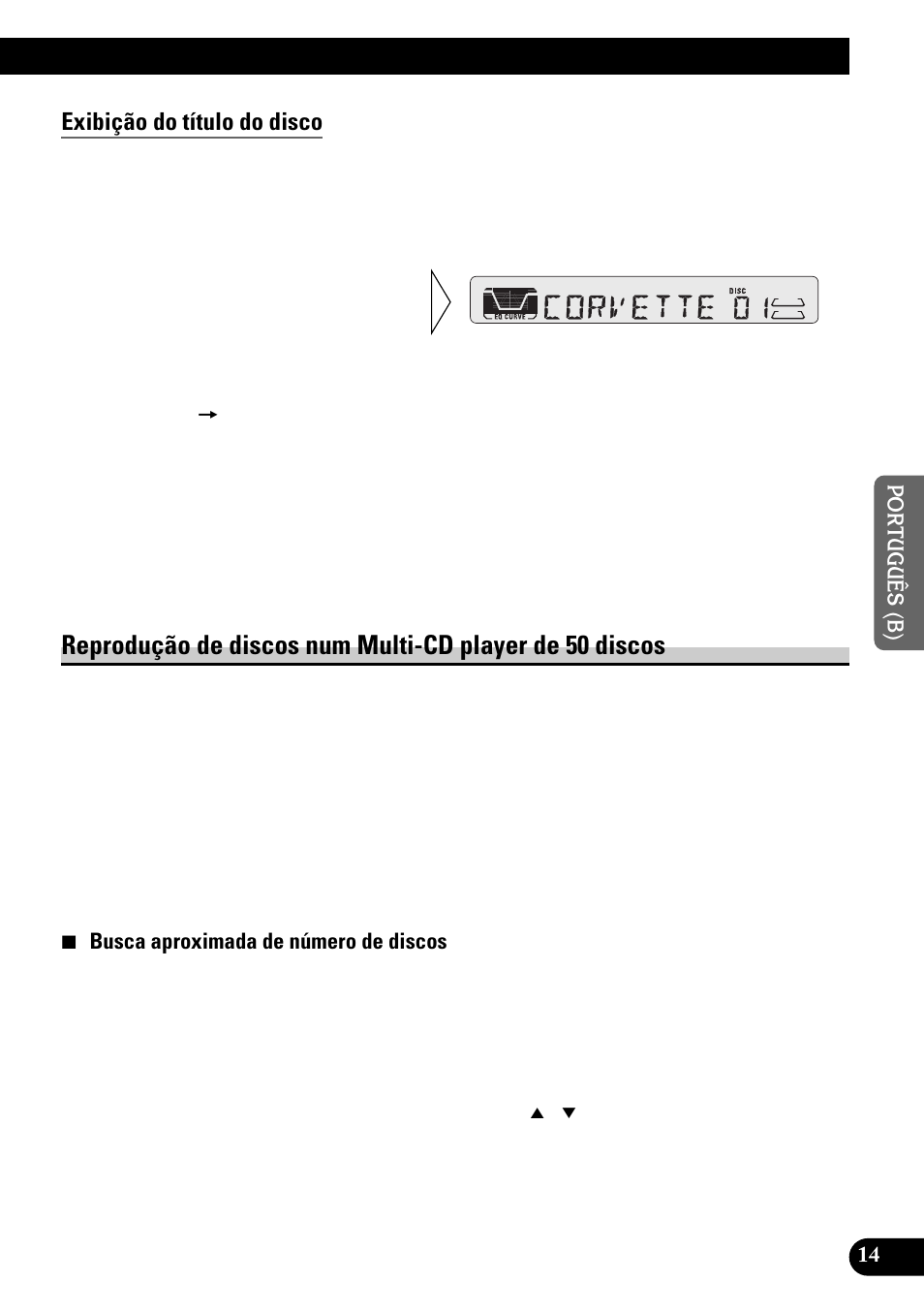 Exibição do título do disco, Reprodução de discos num multi-cd player, De 50 discos | Pioneer KEH-P4950 User Manual | Page 67 / 80