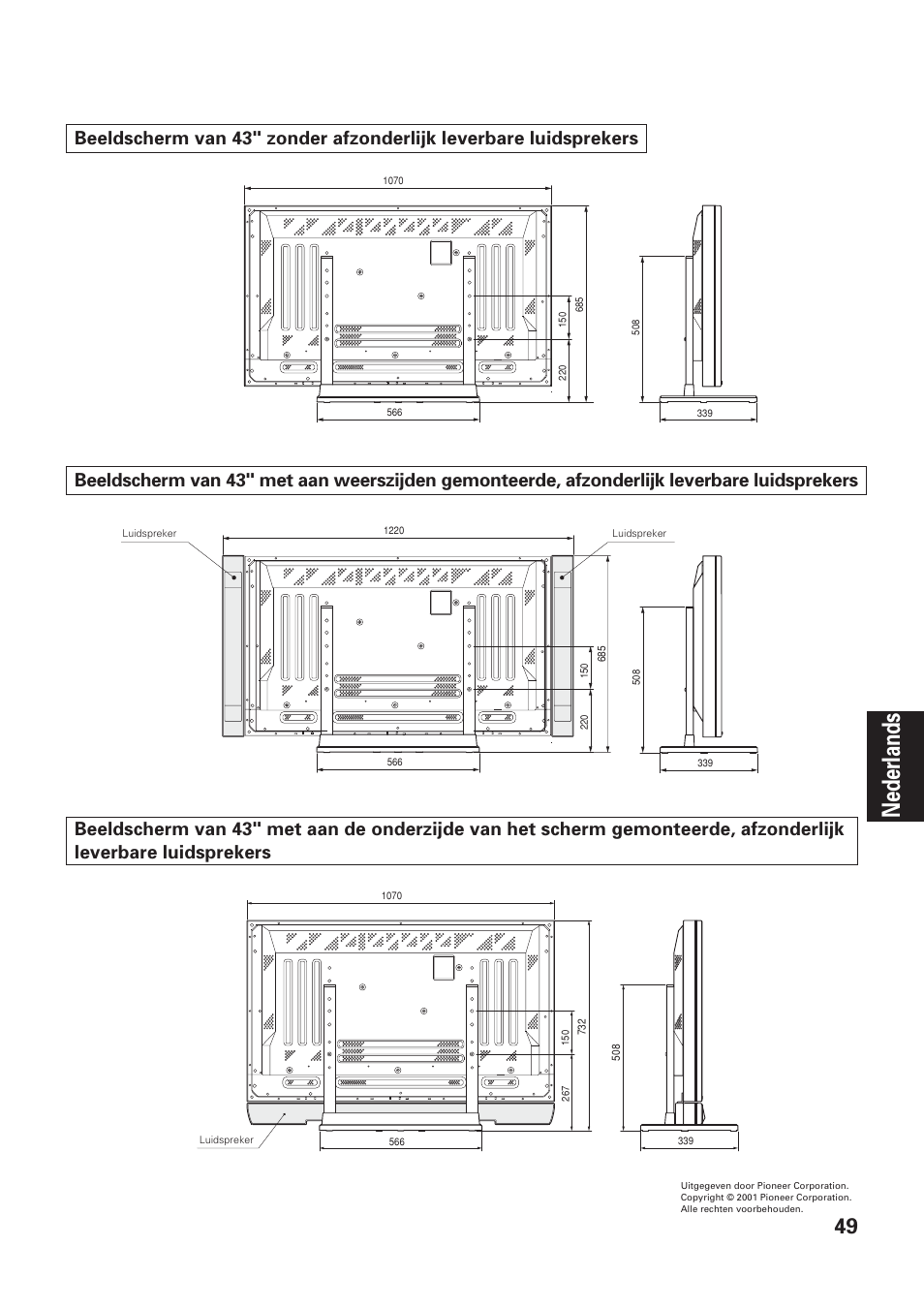 Nederlands | Pioneer PDK-TS01-L User Manual | Page 49 / 76
