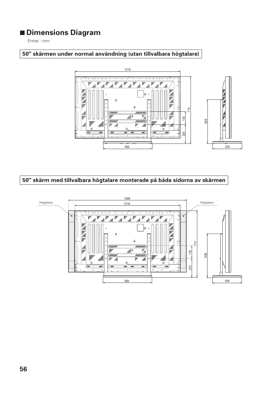 7 dimensions diagram | Pioneer PDK-TS01-L User Manual | Page 56 / 76