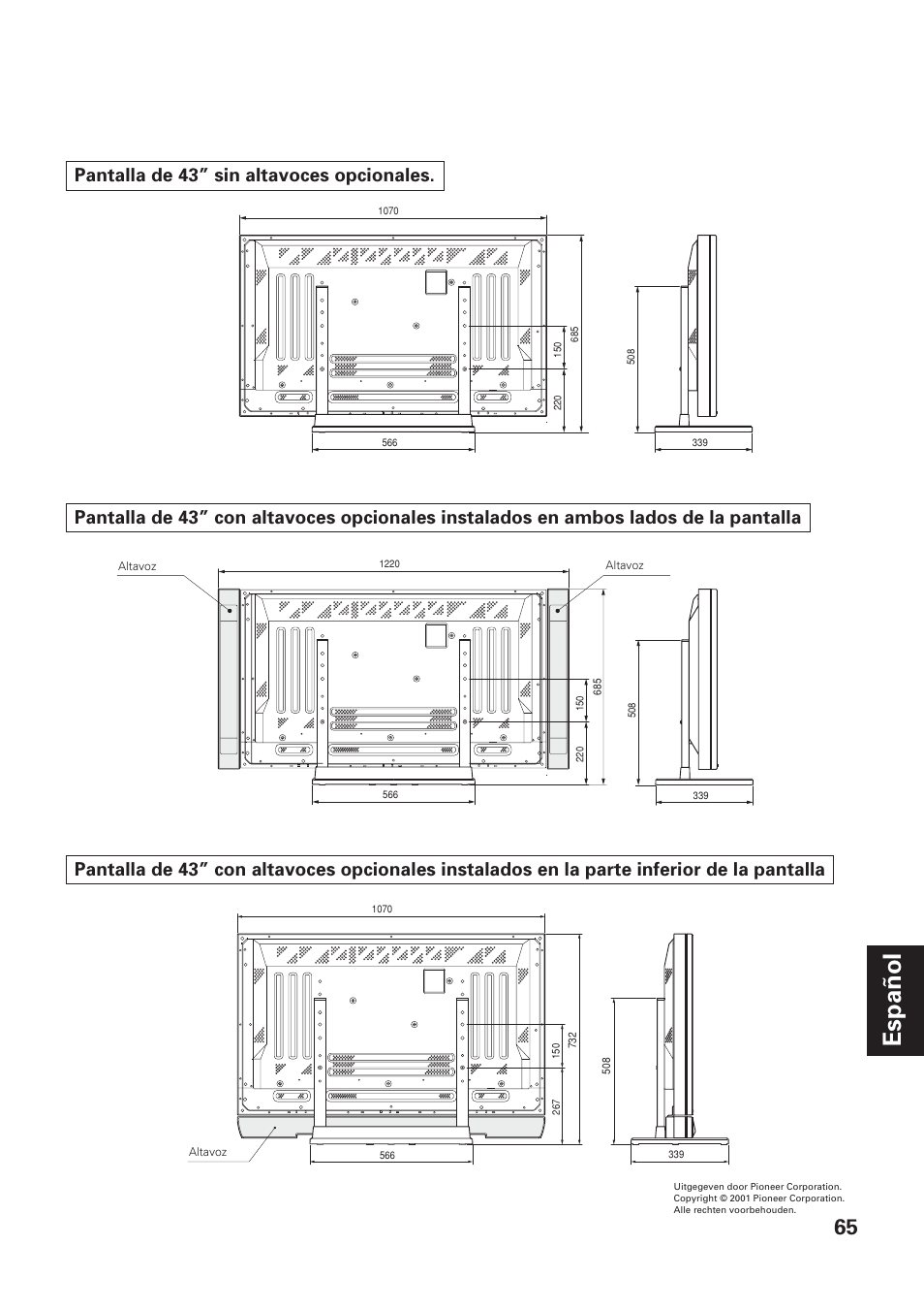 Español | Pioneer PDK-TS01-L User Manual | Page 65 / 76
