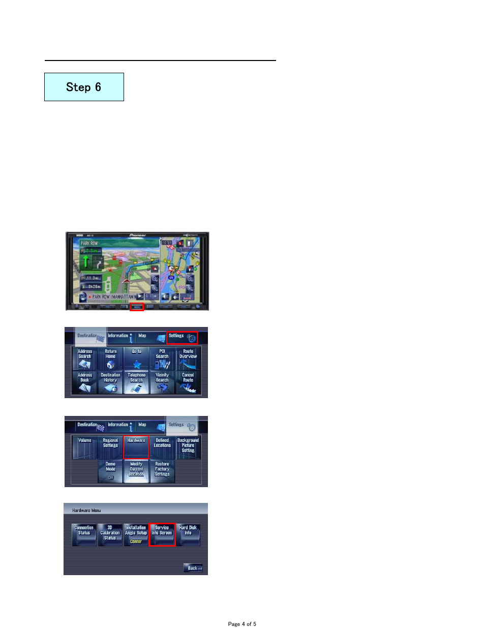 Step 6, Confirm that installation of update was successful | Pioneer AVIC-Z2 User Manual | Page 4 / 5