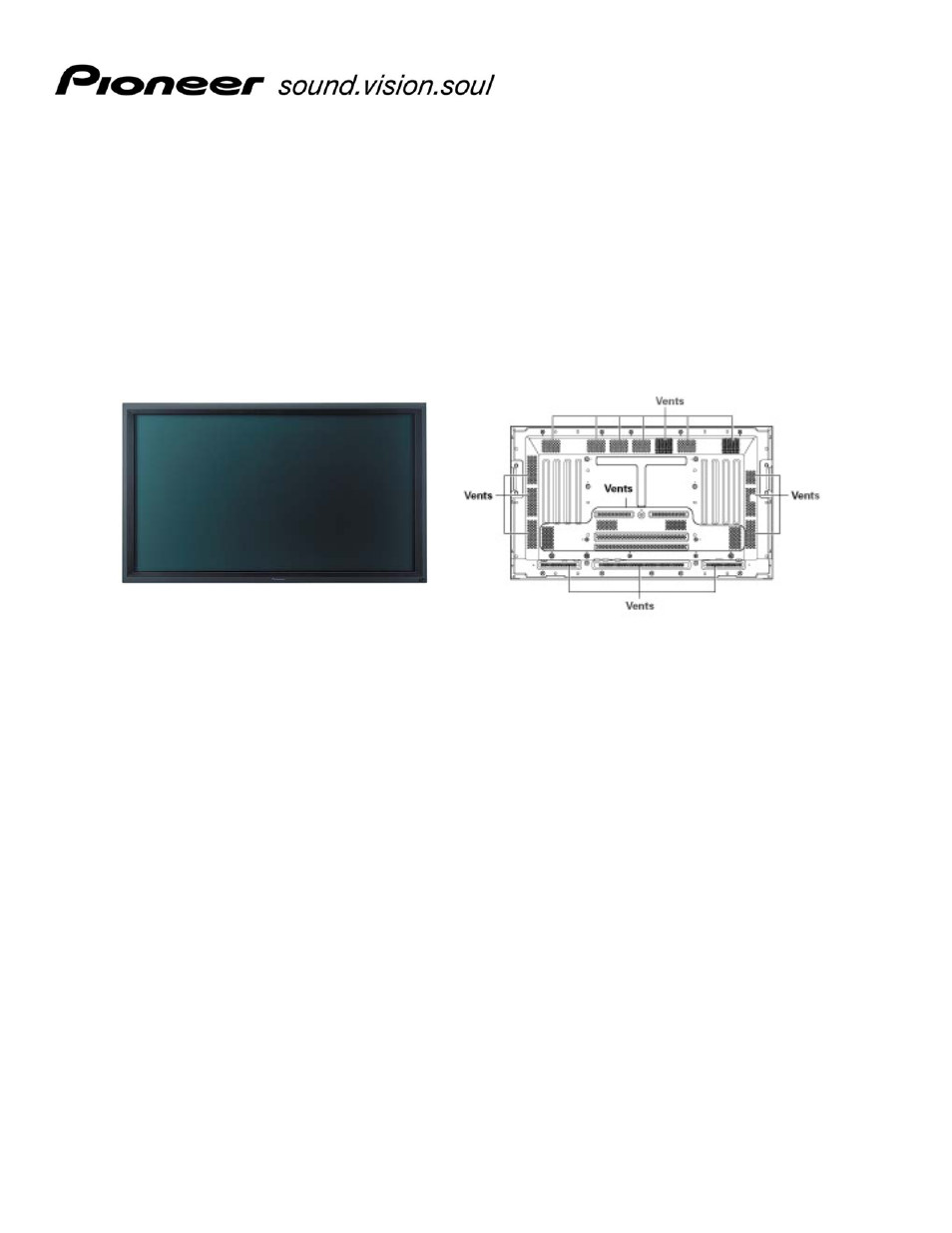 Pioneer Plasma Display Panel User Manual | 1 page