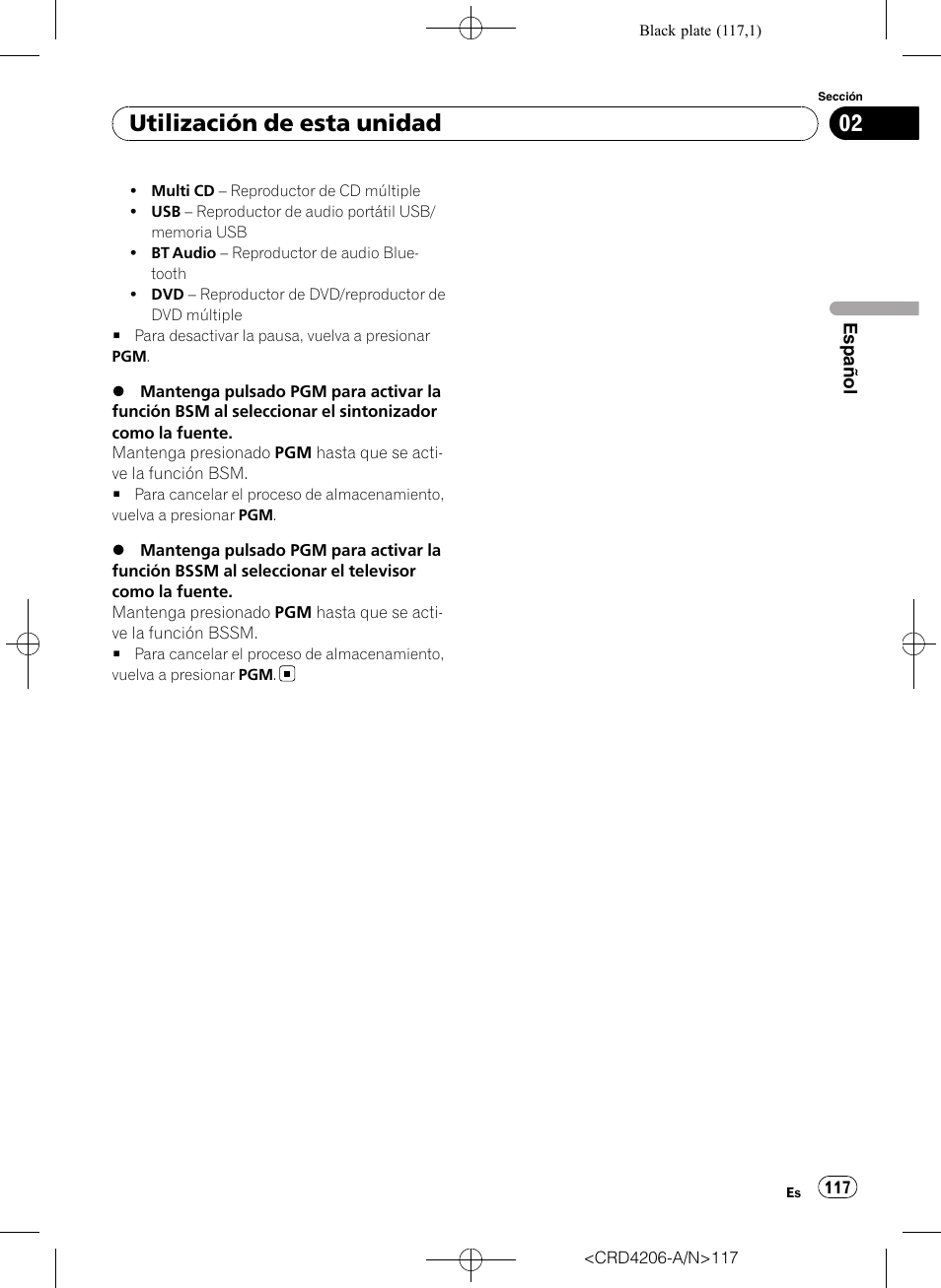 Utilización de esta unidad | Pioneer Super Tuner III D DEH-P8950BT User Manual | Page 117 / 204